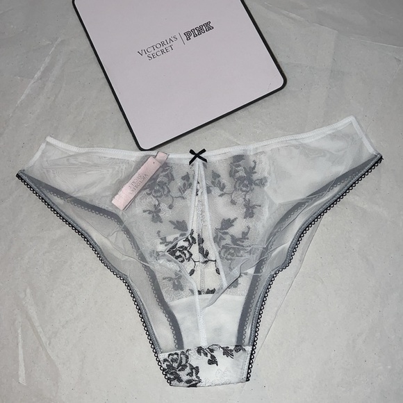 Victoria's Secret Embroidered Lace Keyhole Cheekini Panty XL - Picture 4 of 7